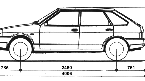 Lada 2109 Samara 1300 S Diseño de automoviles, Carro dibujo, Samara