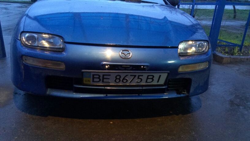 Наклонная рамка для номера в стиле JDM — Mazda 323 V, 1,5 л, 1998 года ...