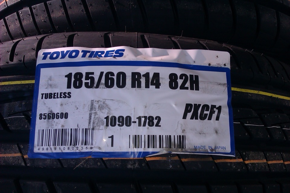 TOYO PXCF-1 185/60 R14 ЛЕТНЯЯ РЕЗИНА — ДОВОЛЕН ПОЛНОСТЬЮ ! — Volkswagen ...