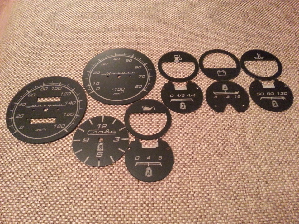 Гравировка шкал ВАЗ 2105 — 2106 часть 2 (продолжение). Переделка панели ...