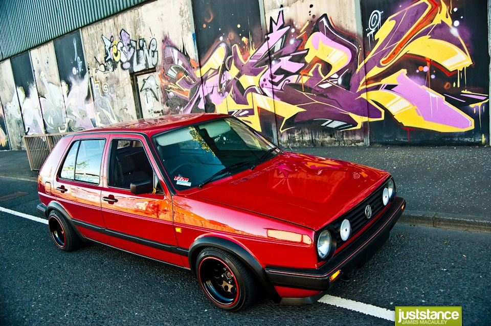 Занижение volkswagen golf 2