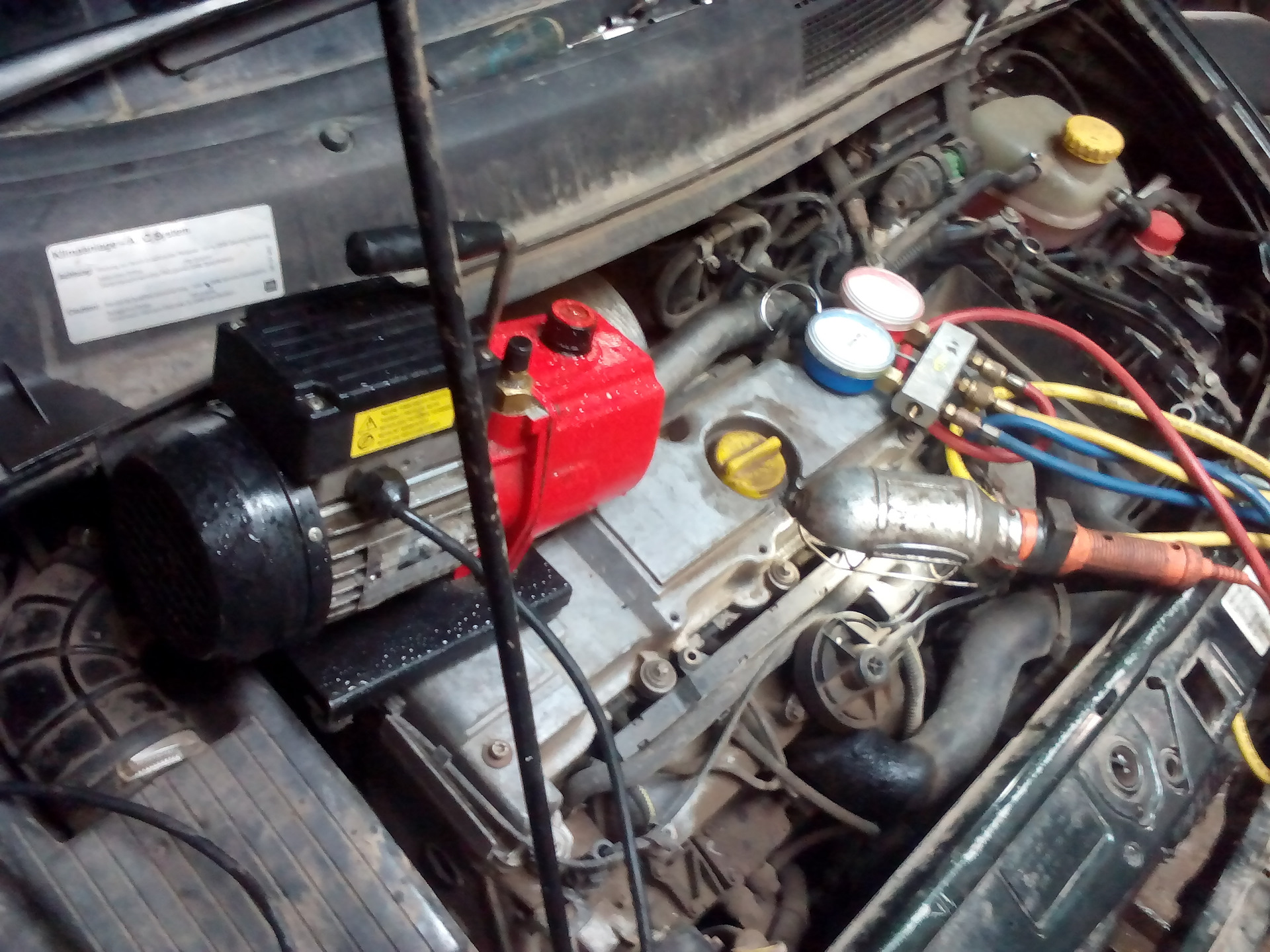 Ремонт нашего любимого в жару, кондиционера — Opel Zafira A, 2 л, 2000 ...