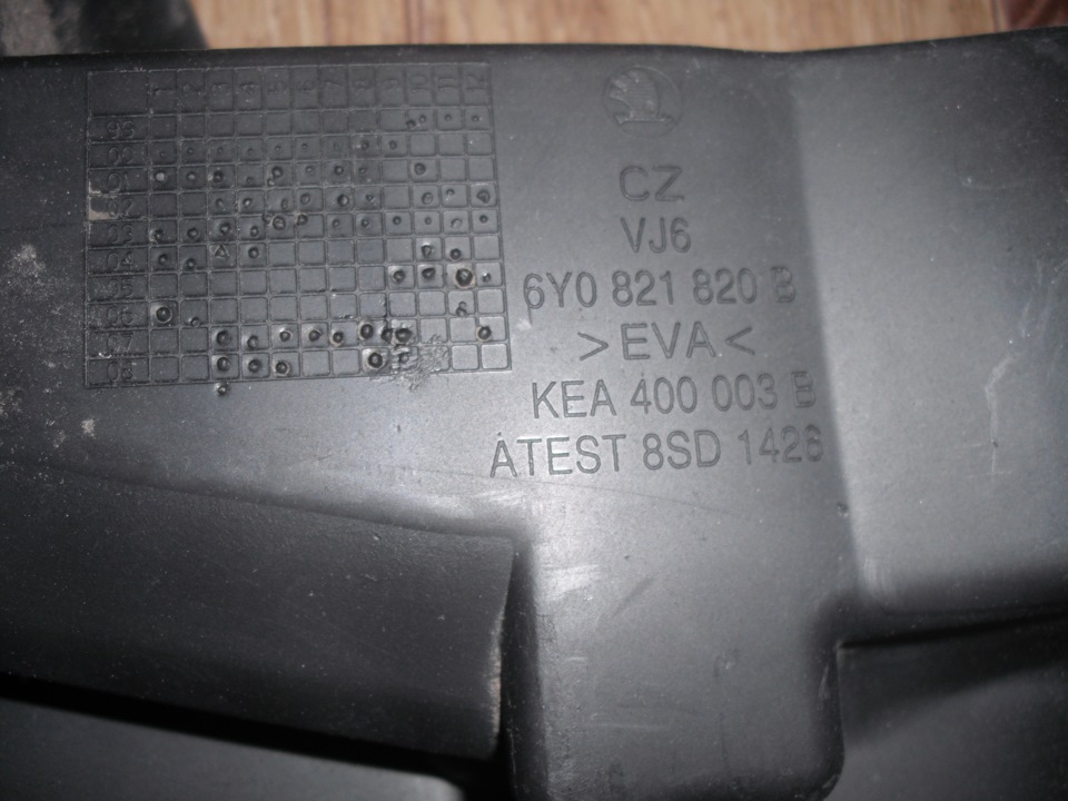 KEA400003 Брызговики передние Фабия VAG | Запчасти на DRIVE2