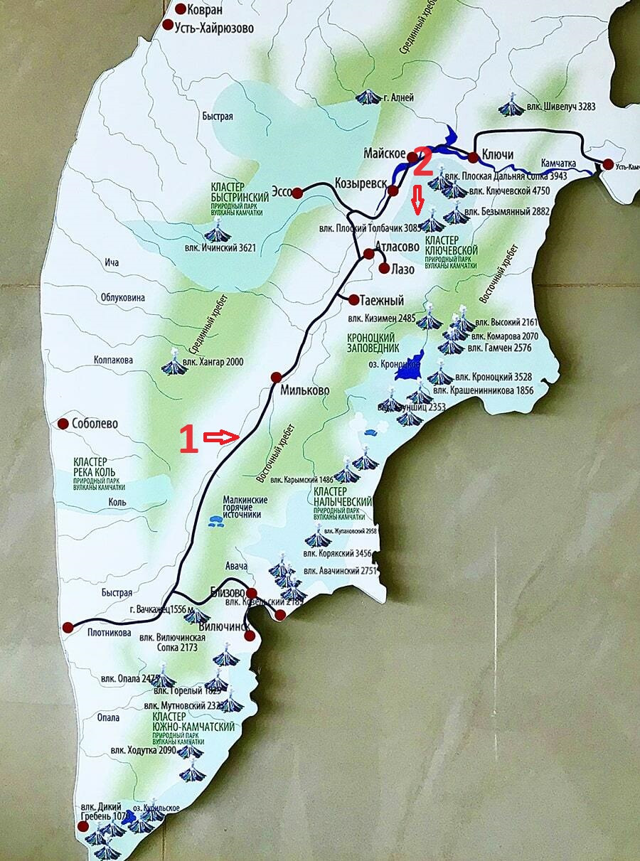 Горы шивелуч на карте россии. Вулкан Толбачик на карте Камчатки. Природный парк вулканы Камчатки на карте. Камчатка туристические маршруты. Вулканы Камчатки на карте.