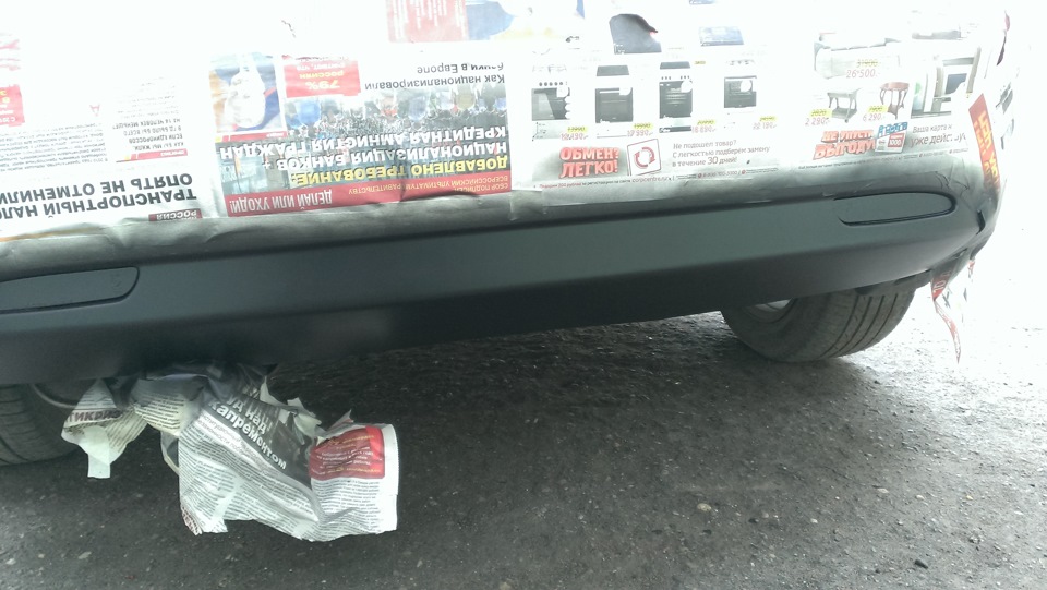 Покраска диффузора и значка в Plasti Dip — Chevrolet Lacetti 5D, 1,4 л ...