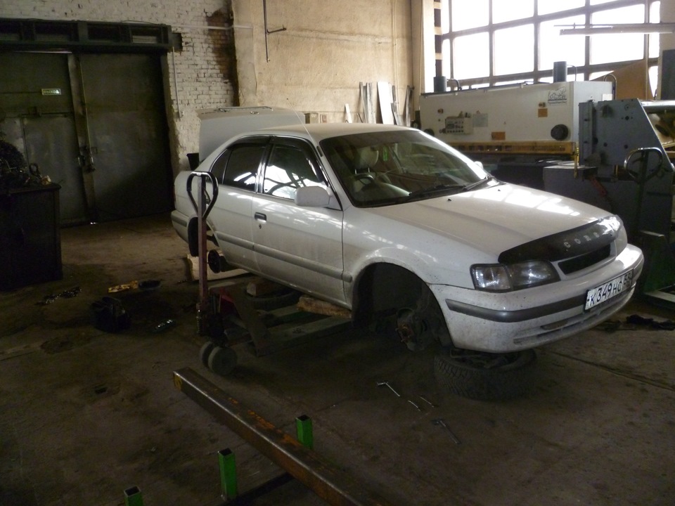 проточка тормозных дисков и барабанов — Toyota Corsa (5G), 1,3 л, 1998 ...