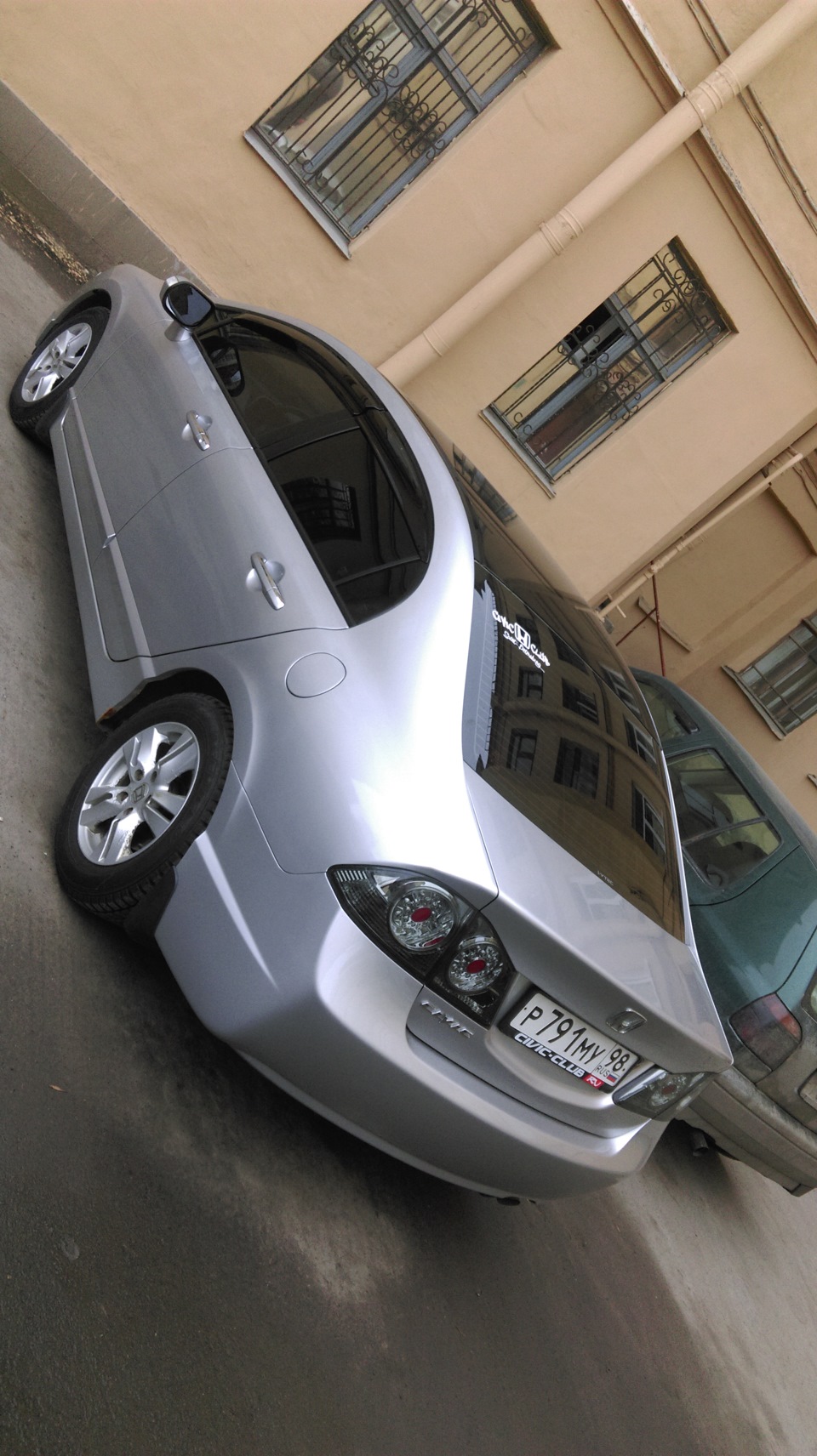 Дефлекторы окон и пару ночных фото! — Honda Civic 4D (8G), 1,8 л, 2007 ...