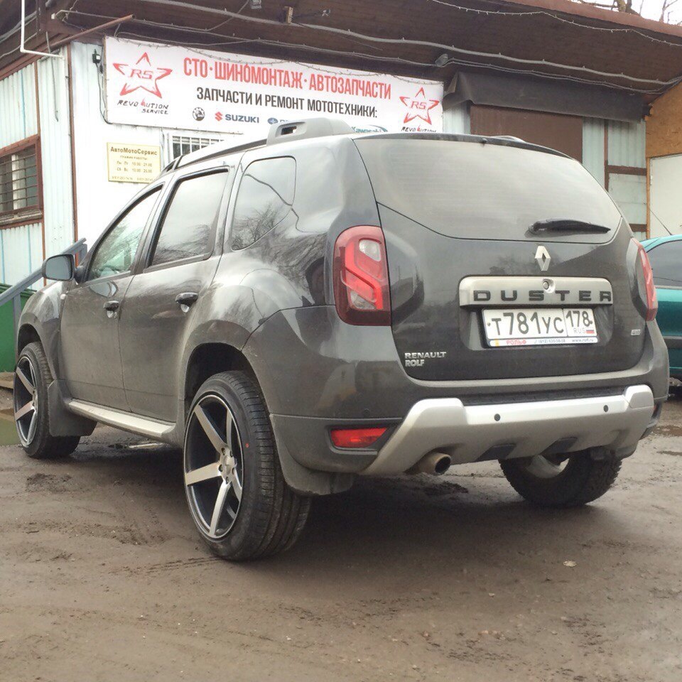 Примерка дисков Vossen R19 — Renault Duster (1G), 2 л, 2015 года | колёсные  диски | DRIVE2