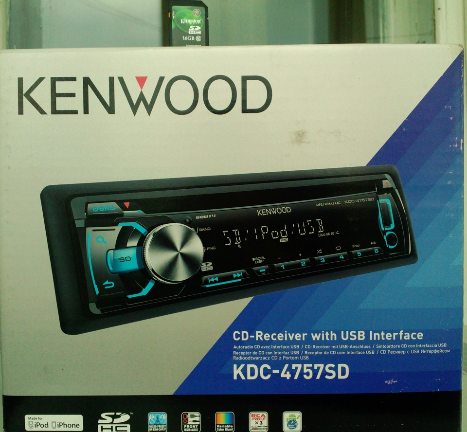 Обновление музяки! KENWOOD KDC-4757SD и BLAUPUNKT GTA-470 — LADA Калина ...