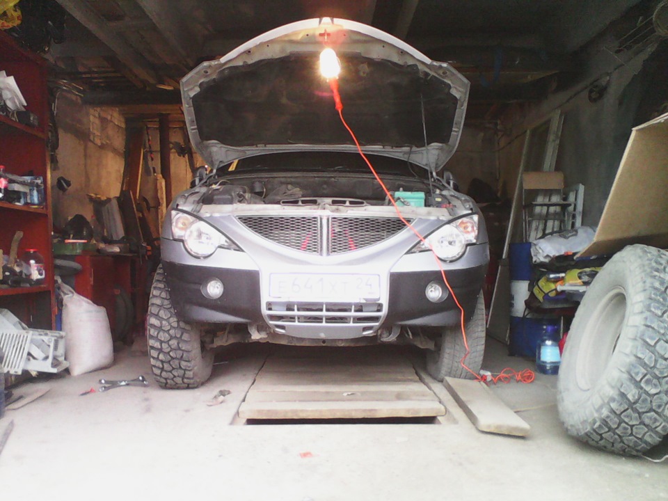 Как снять тросик ручника — SsangYong Actyon Sports (1G), 2 л, 2008 года ...