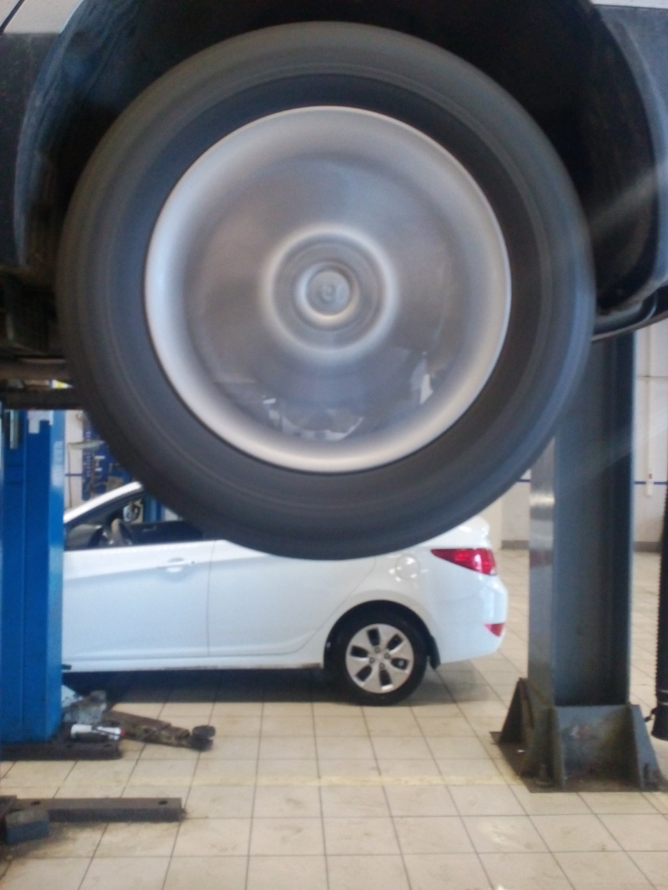 Диагностика подвески — Hyundai ix35, 2 л., 2011 года | визит на сервис ...