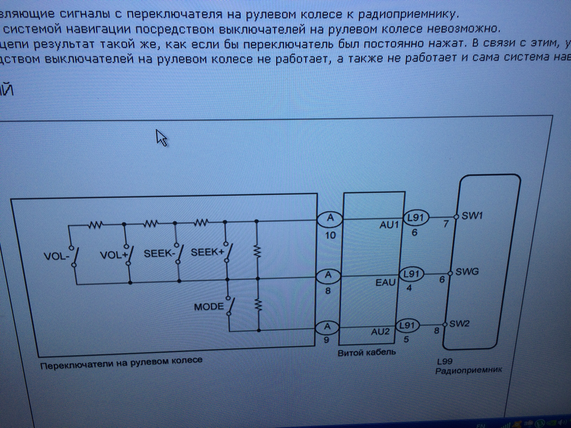 Схема мультируля toyota