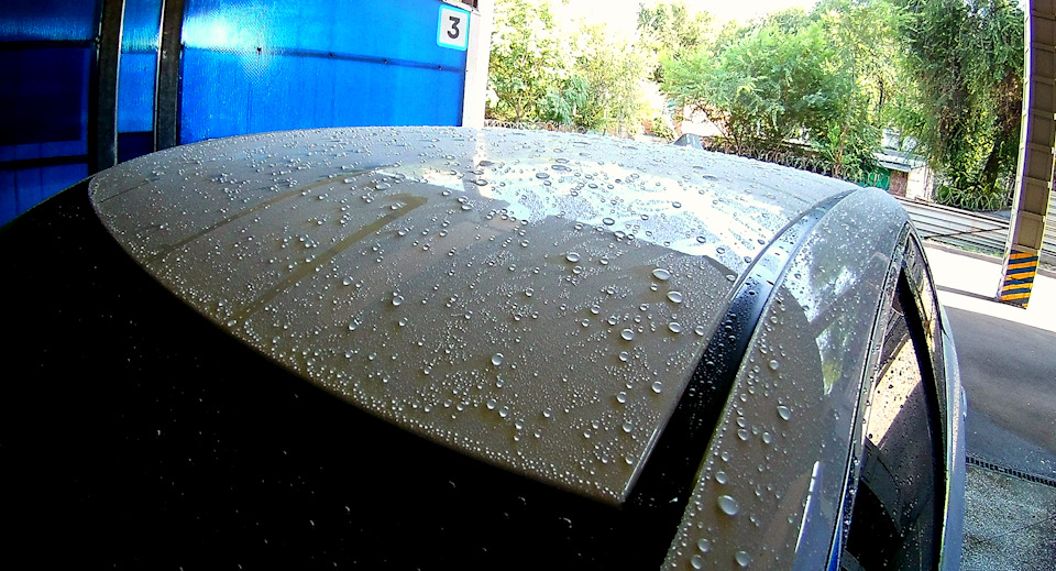 Жидкое стекло+твердый воск в работе. Фото — Toyota Camry (XV50), 2,5 л ...