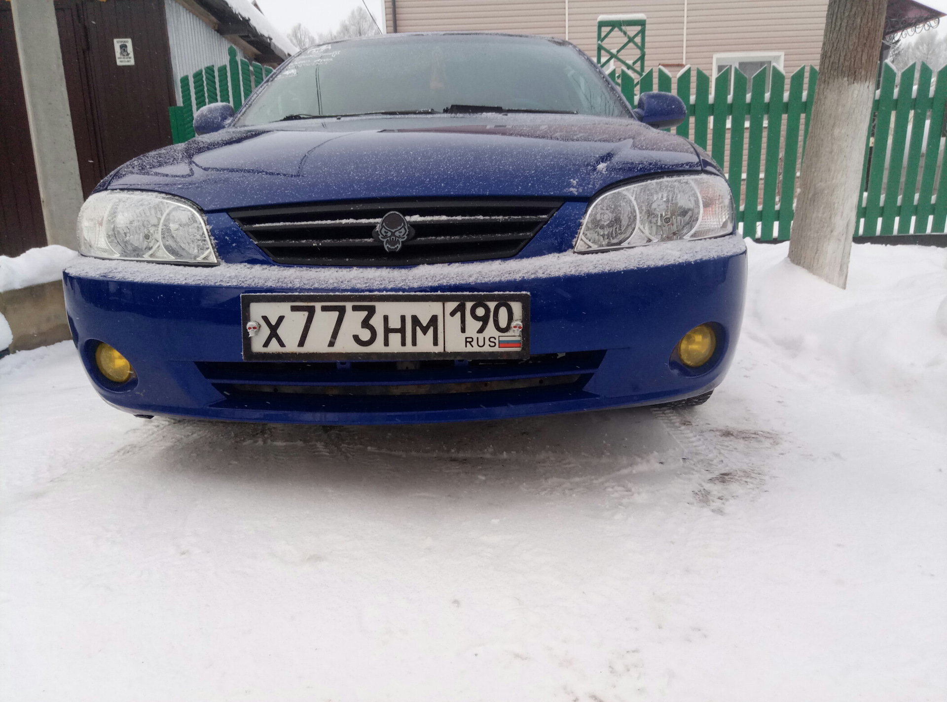желтая пленка на фары — KIA Spectra, 1,6 л, 2008 года | стайлинг | DRIVE2