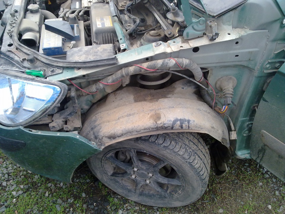 Подсветка радиаторной решетки — Hyundai Getz, 1,4 л, 2006 года | тюнинг ...