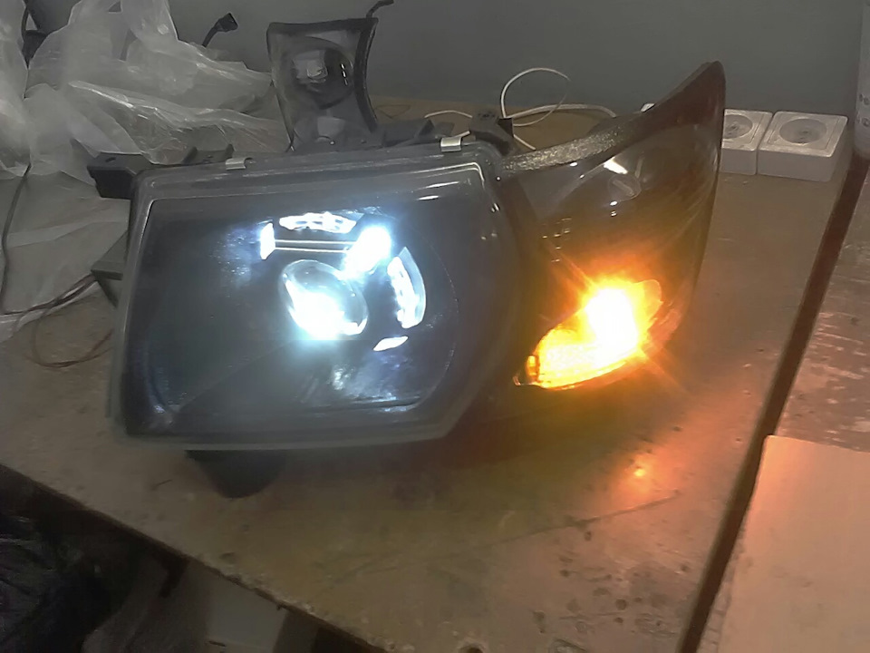 Bi Led светодиодные фары Nissan Patrol GR Y61 99-05 — Ledstudio на DRIVE2
