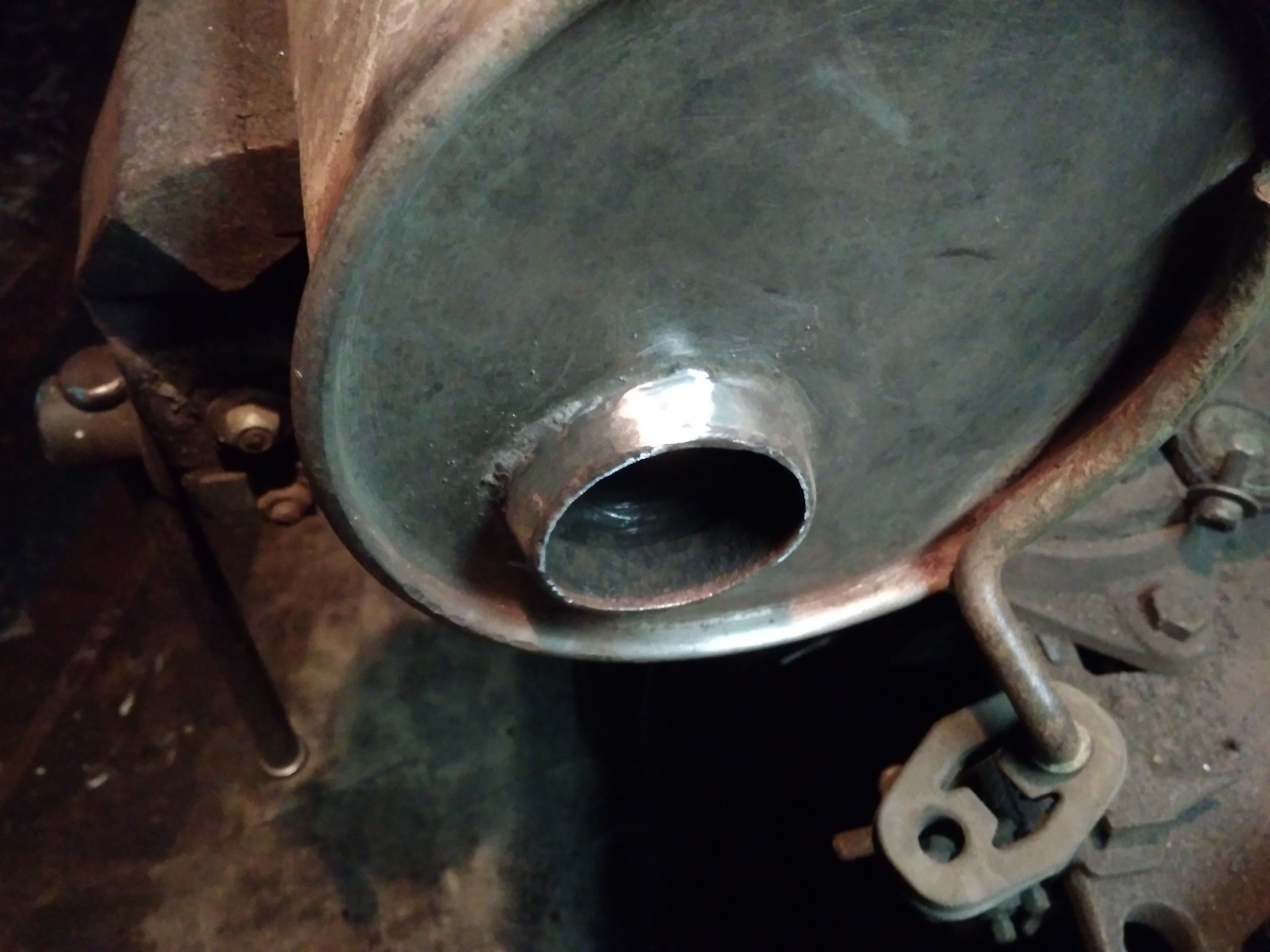 Глушитель из нержавейки на 1.9 TDI AUY — Ford Galaxy (Mk II), 1,9 л ...