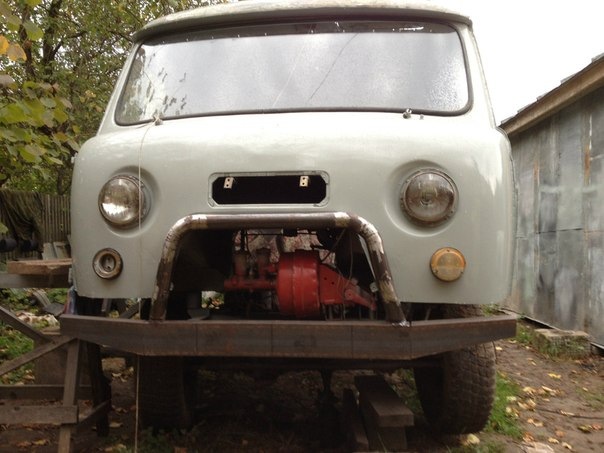 самодельный кенгурятник)) — УАЗ 2206, 2,8 л, 1999 года | своими руками ...