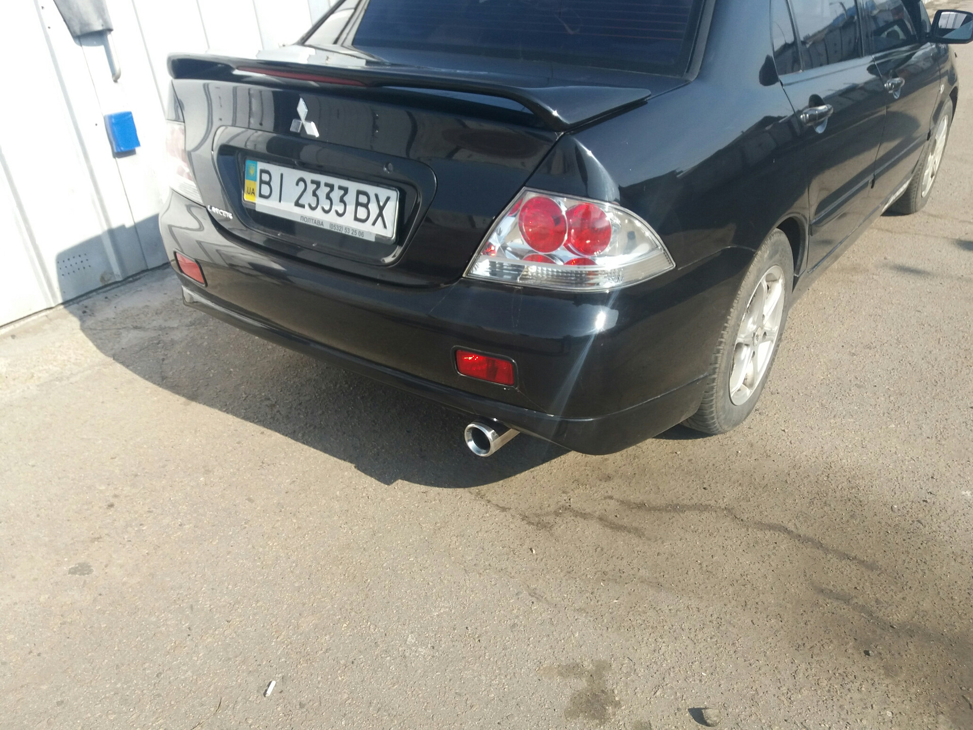 насадка на глушитель mitsubishi lancer 9