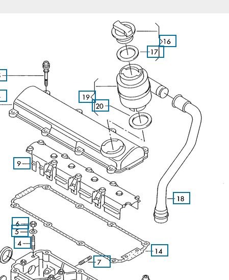 DA23801A трубки фильтра воздушный маслоотделитель впуска audi a3 8l 97 - 03 купи