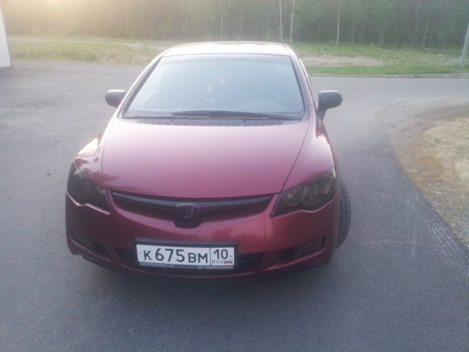 Тонировка тонировочка. — Honda Civic 4D (8G), 1,8 л, 2008 года ...