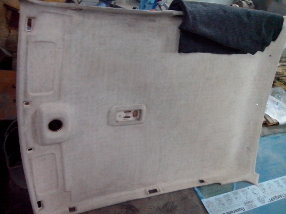 Шумоизоляция крыши и перетяжка потолка карпетом — Lada 2114, 1,5 л ...