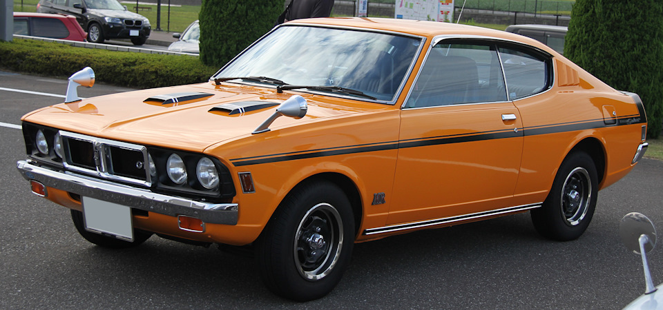 Mitsubishi Galant GTO 1970 г. Дедушка Mitsubishi GTO. Любители Mitsubishi заметят буквы MR на кузове. — Mitsubishi 3000 GT