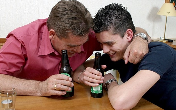 Alcoholic gay father