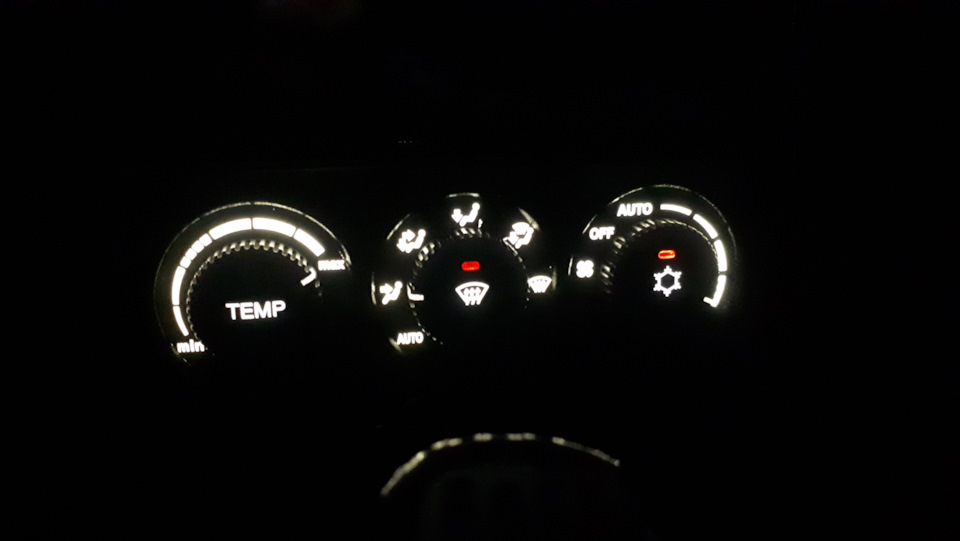 Пересвет блока управления печкой Приора — Lada Приора седан, 1,6 л ...