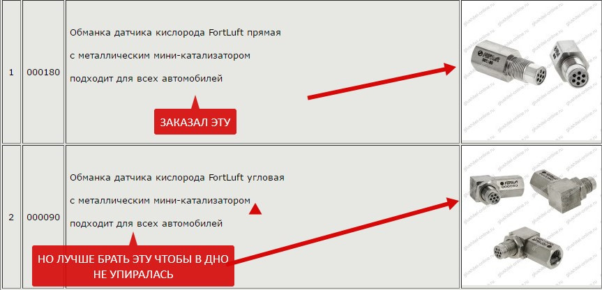 000180 обманка лямбды прямая fortluft с миникатом