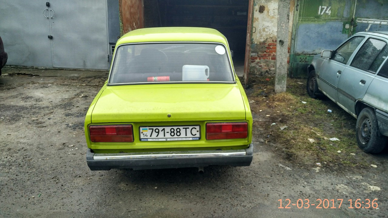 Lada 2107 1.5 бензиновый 1983 | зелёный шершень на DRIVE2