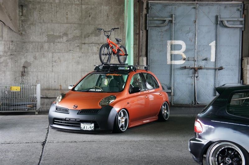 Nissan March stance JDM