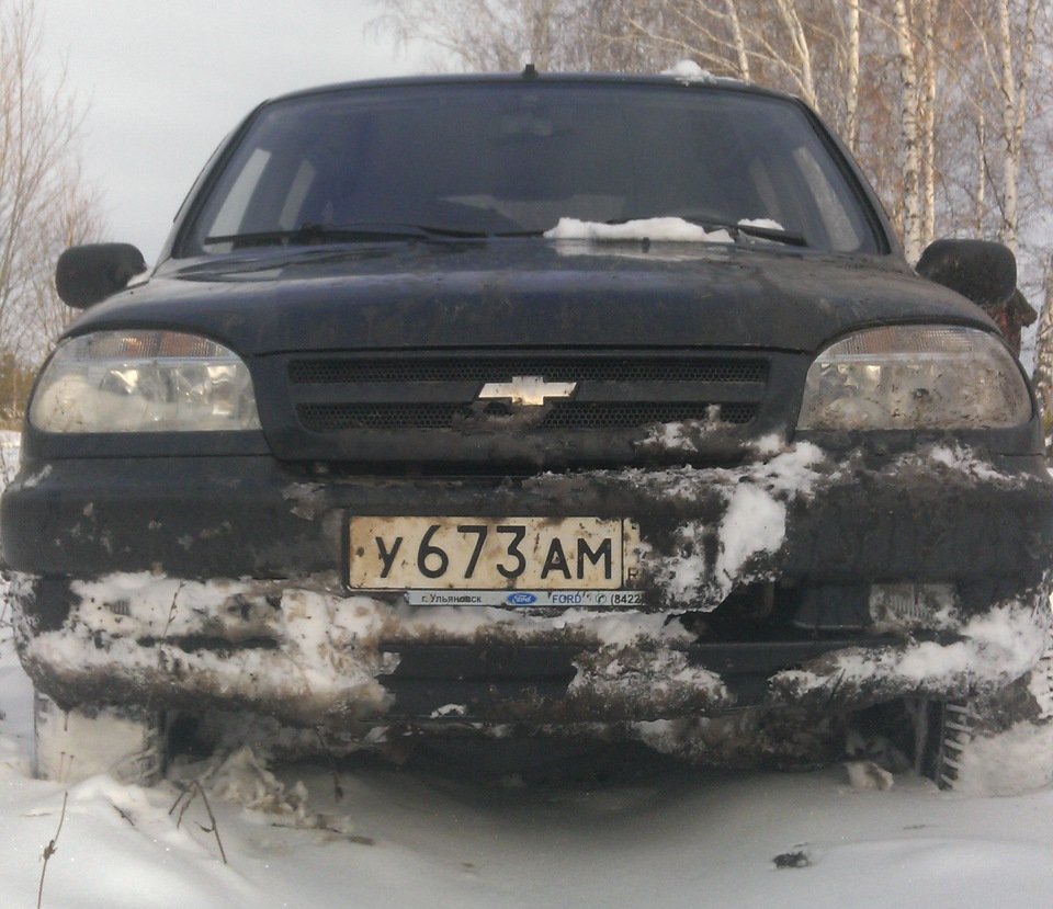 шнива и мокрый снег: проходимость и последствия — Chevrolet Niva, 1,7 л,  2005 года | покатушки | DRIVE2