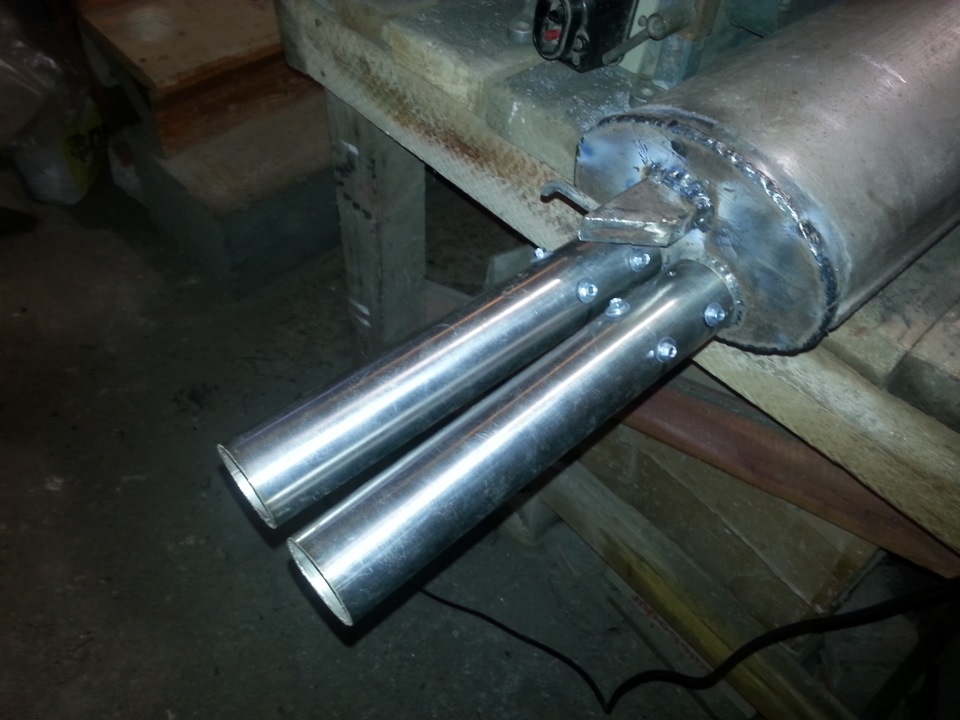 Переделка стандартного глушителя — Lada Приора хэтчбек, 1,6 л, 2009 ...