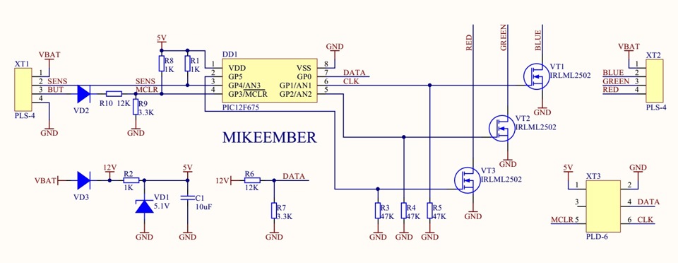 Irlml2502 схема включения