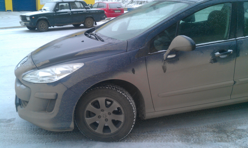 04.11.2016 Зима набирает обороты — Peugeot 308 (1G), 1,6 л, 2008 года ...