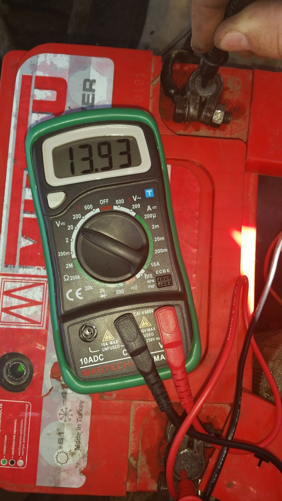 Замена провода генератора на большее сечение и дополнительная масса ...