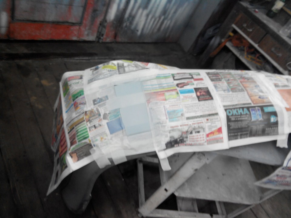 Подготовка бампера к покраске — Ford Focus II Sedan, 1,8 л, 2006 года ...