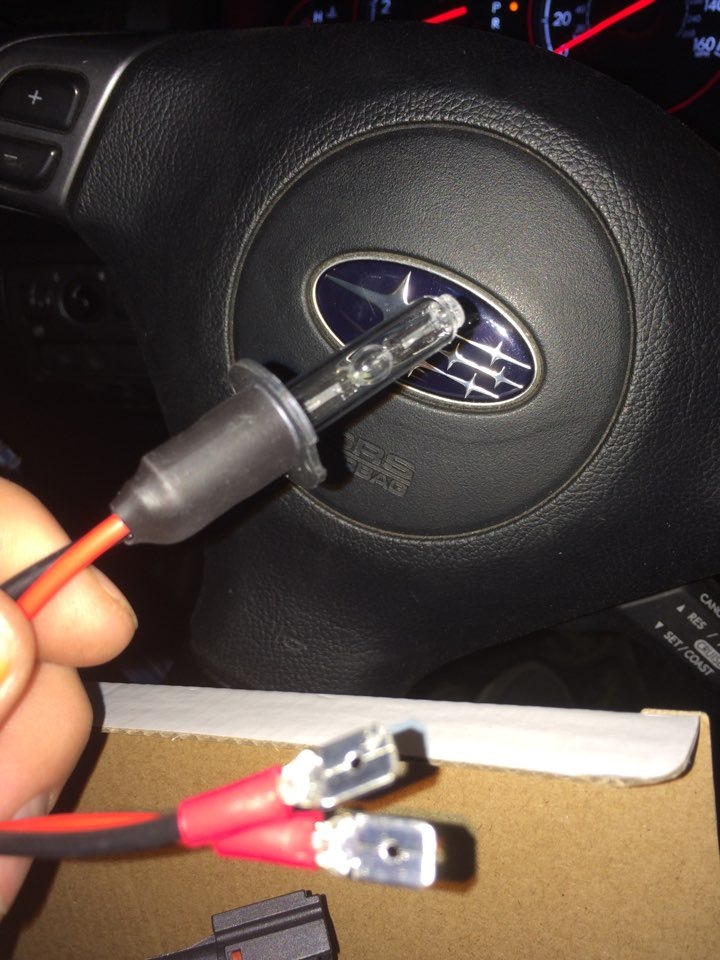 Установка ксенона в противотуманки — Subaru Outback (BP), 2,5 л, 2004 ...