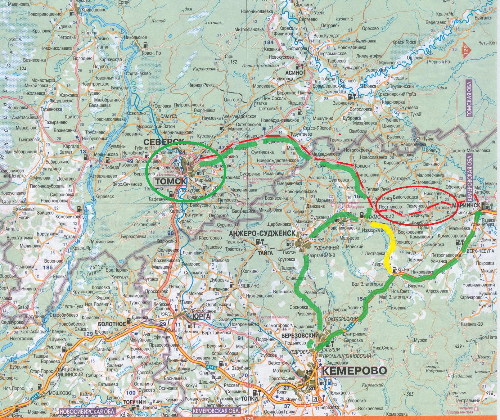 Расстояние анжеро томск. Кривошеино Томская область на карте. Томск Кривошеино карта. Маршрут Кривошеино-Томск. Анжеро-Судженск на карте.