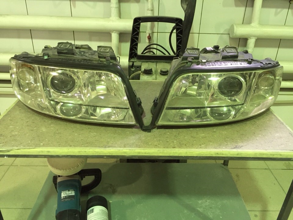 Полировка старых фар — Audi A6 (C5), 2,7 л, 2002 года | кузовной ремонт ...