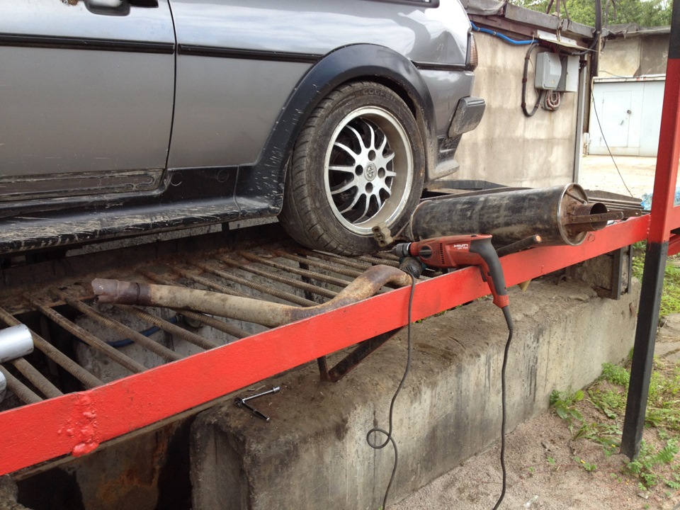 работа над глушителем — DRIVE2