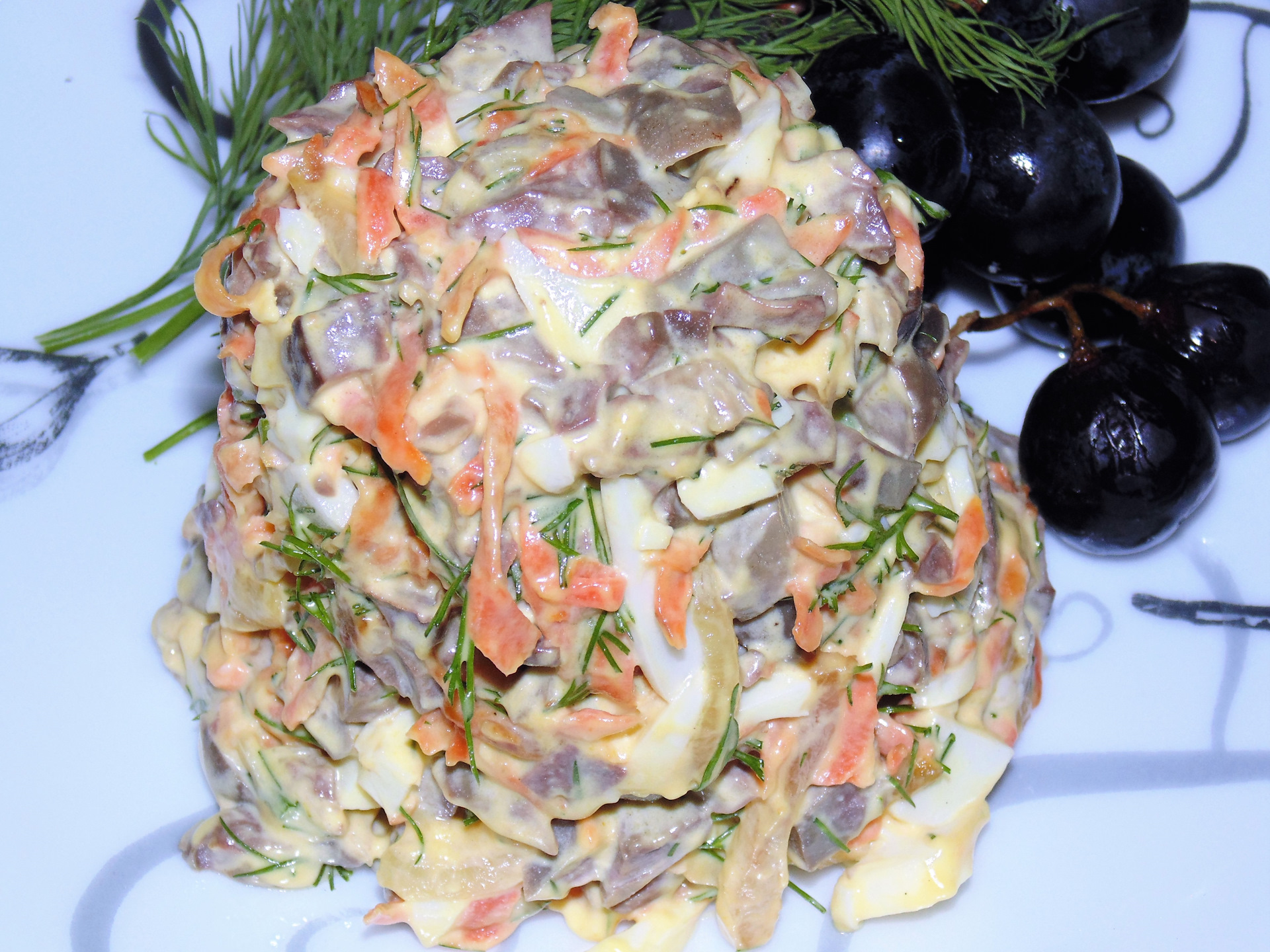 Салат с сердцем свиным рецепты с фото простые и вкусные с