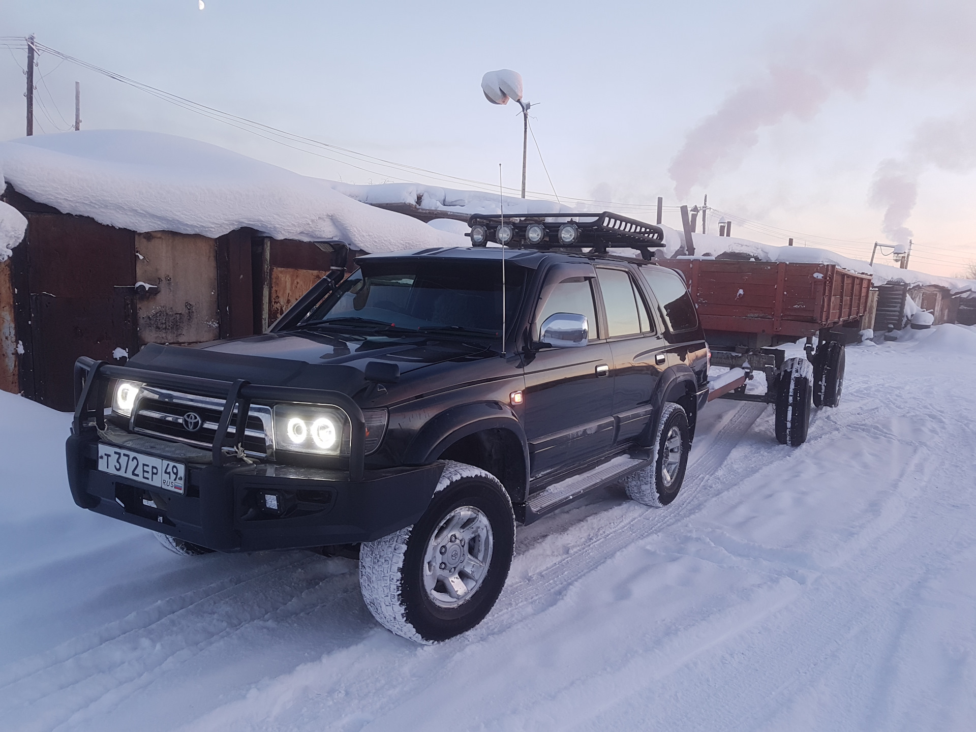 Самодельный фаркоп от уаз — Toyota Hilux Surf (3G), 2,7 л, 1999 года ...