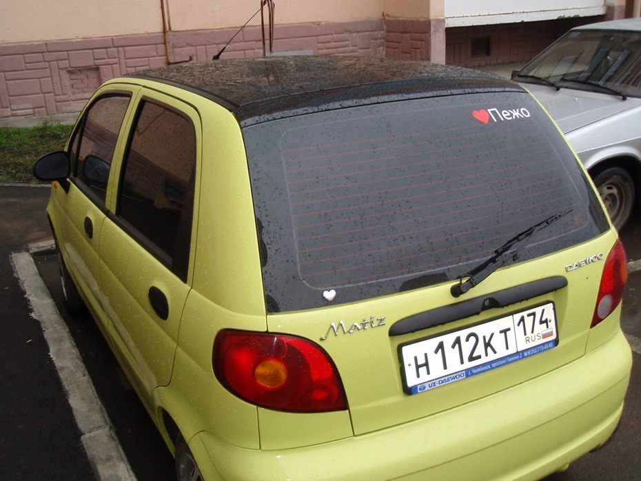 Как заменить заднее стекло матиза Люблю Матиз)) - Daewoo Matiz (M100, M150), 0,8 л, 2009 года просто так DRIVE2