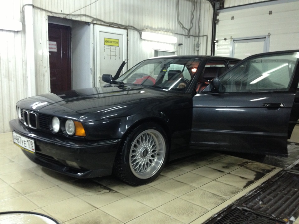 Фотки с нашей первой встречи во время первой мойки — BMW 5 series (E34 ...