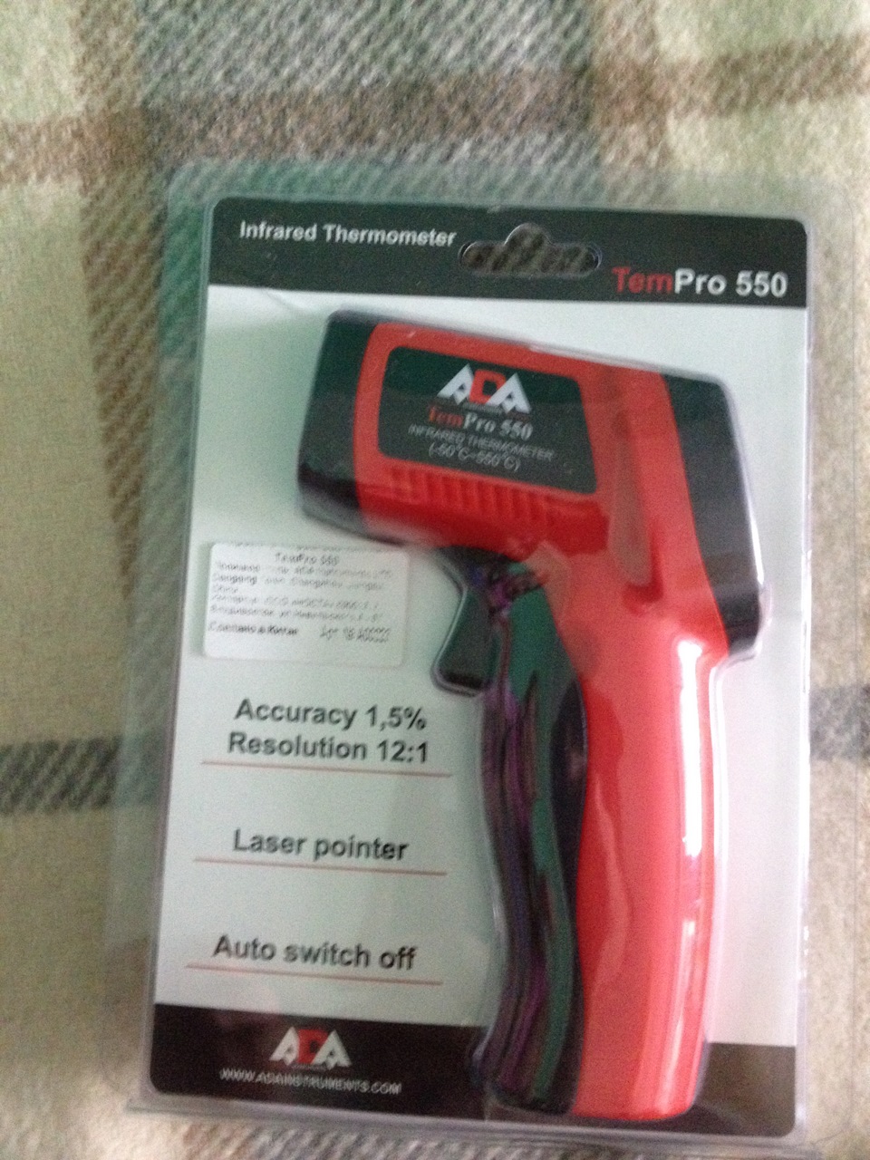 Пирометр ADA TemPro 550 — Toyota Sprinter Trueno (110)