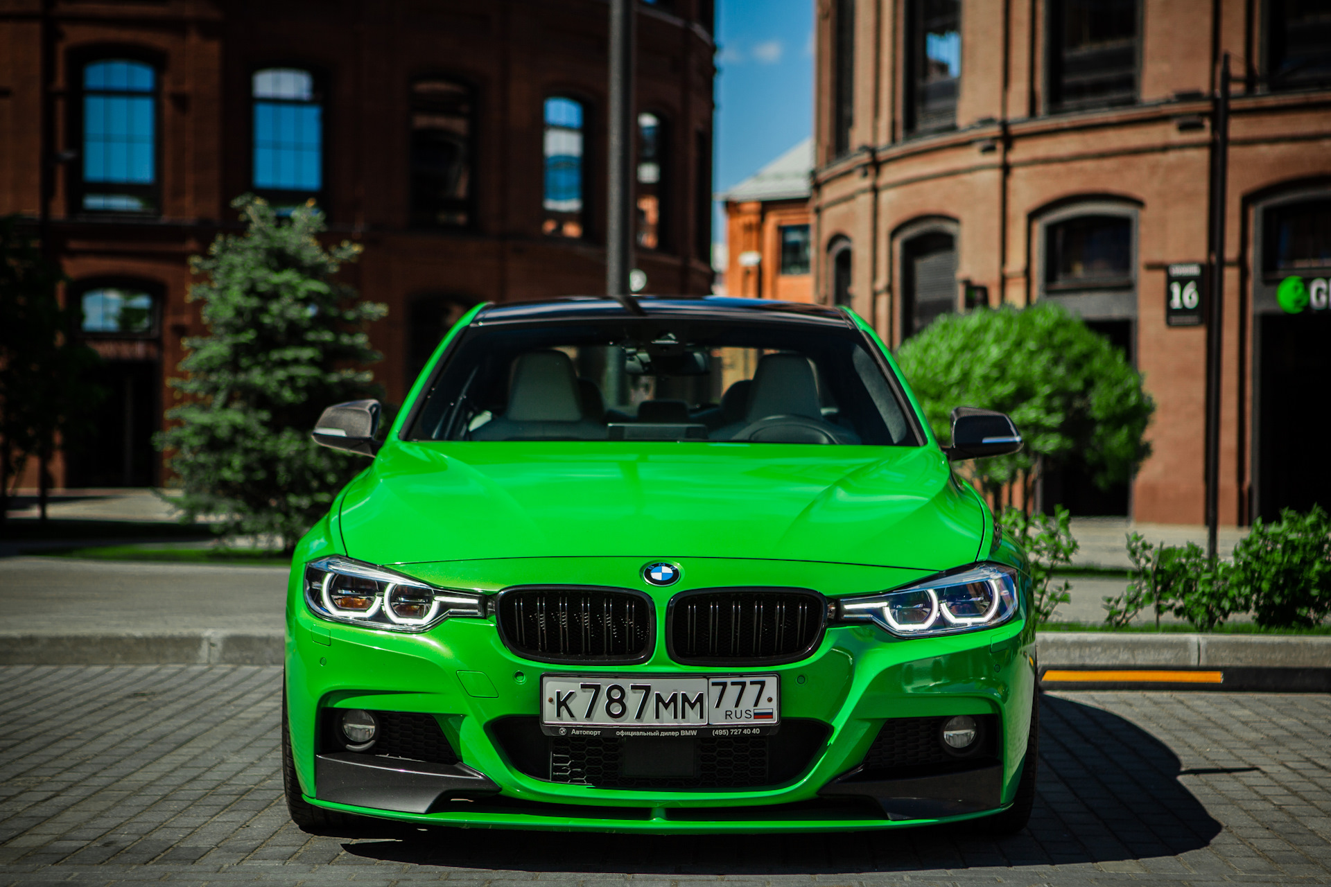 BMW f30 зеленая матовая