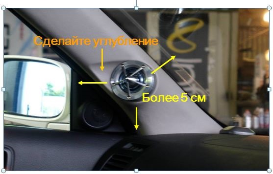 Подиумы VS-Avto под динамики 20 см на передние двери для ВАЗ 2113-2115