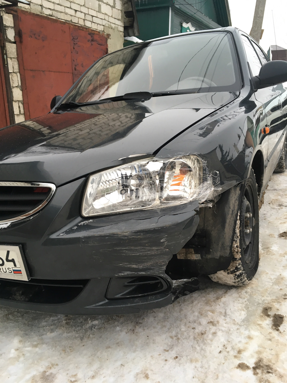 Не было печали, да черти накачали… — Hyundai Accent (2G), 1,5 л, 2008 года  | ДТП | DRIVE2